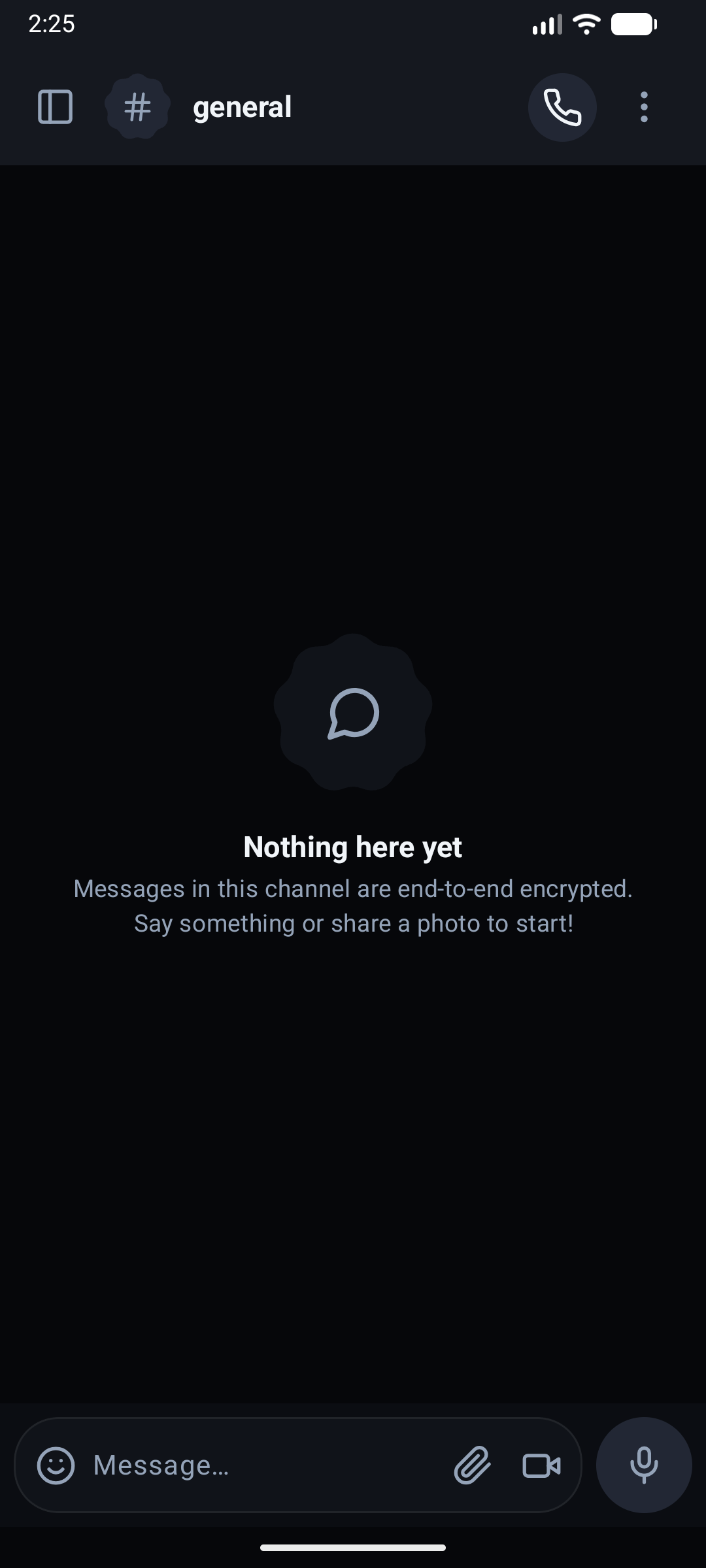 Native Android E2EE Chat