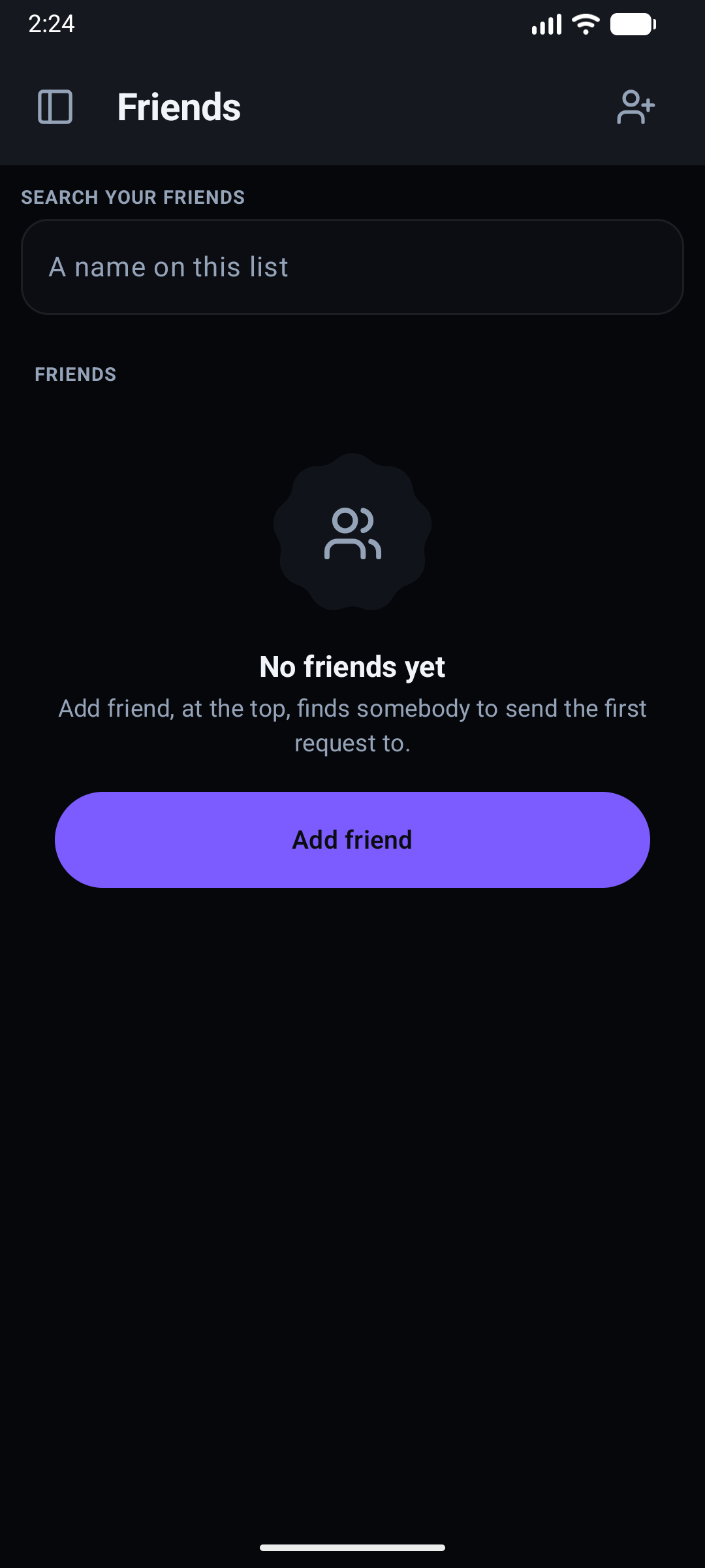 Friends and Direct Messages on Android