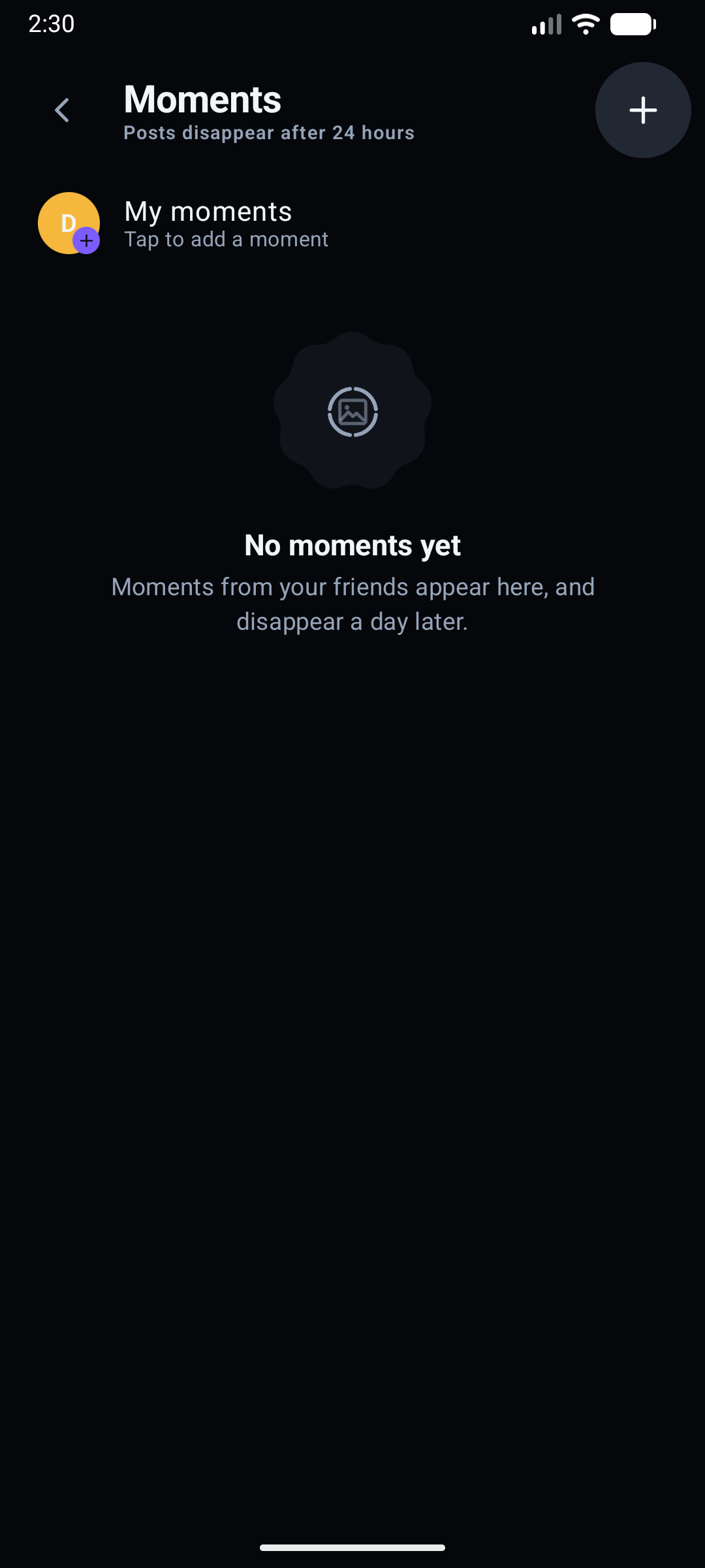 Moments Feature on Android
