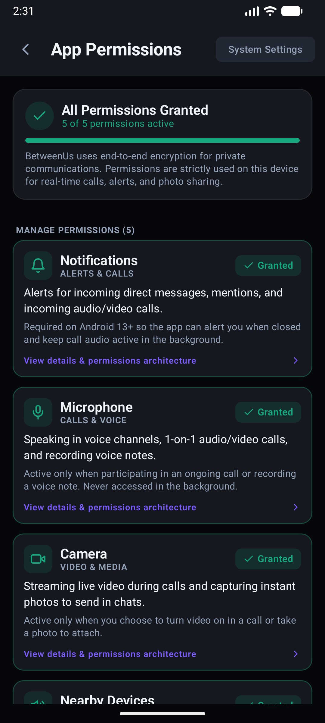 Permission Dashboard