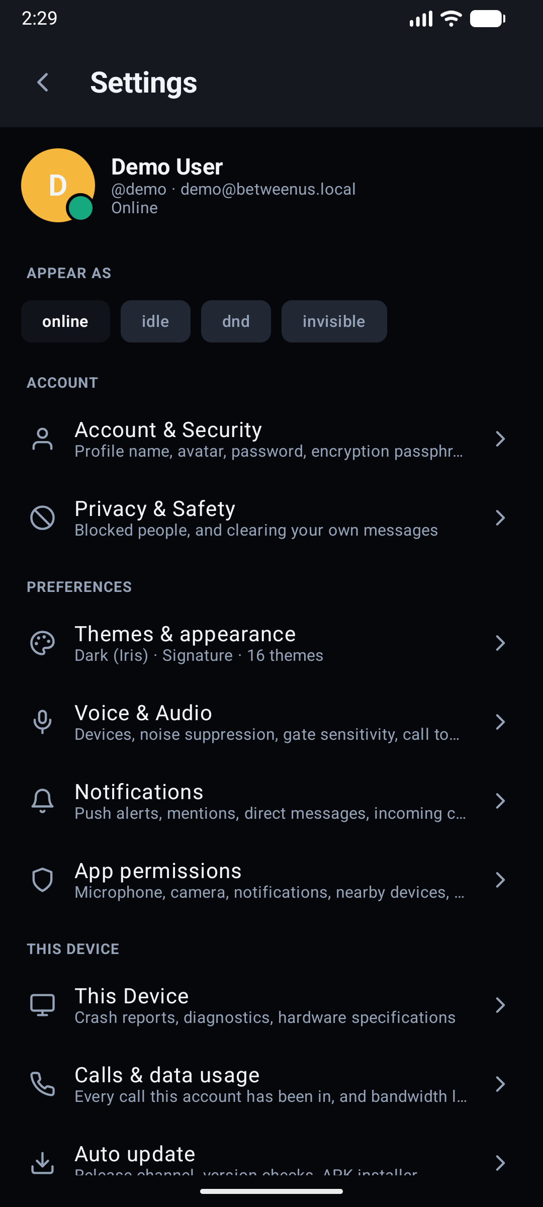 Android Settings Hub