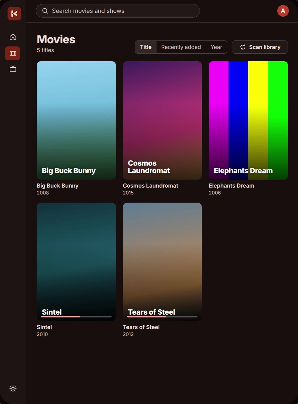 Tablet Media Library