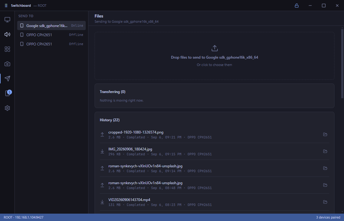 Encrypted P2P File Transfer